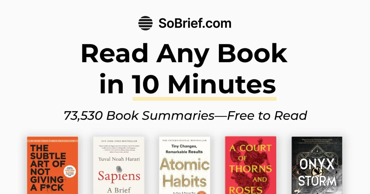 SoBrief Review: 26,000+ Free Book Summaries With Audio in 40 Languages