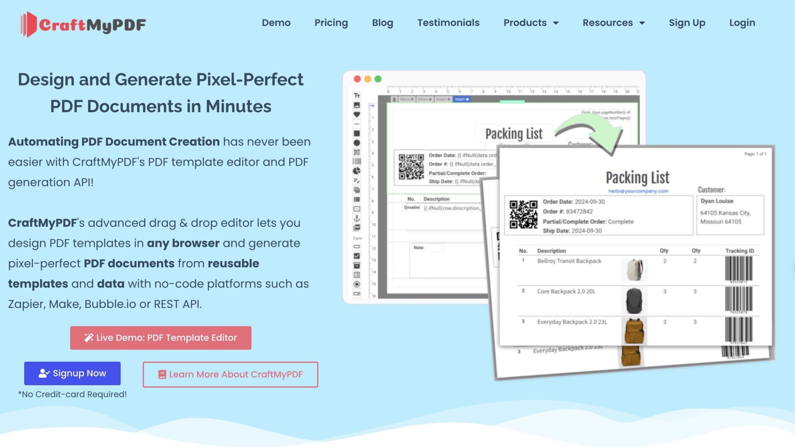 CraftmyPDF: The Ultimate Tool for Pixel-Perfect PDFs